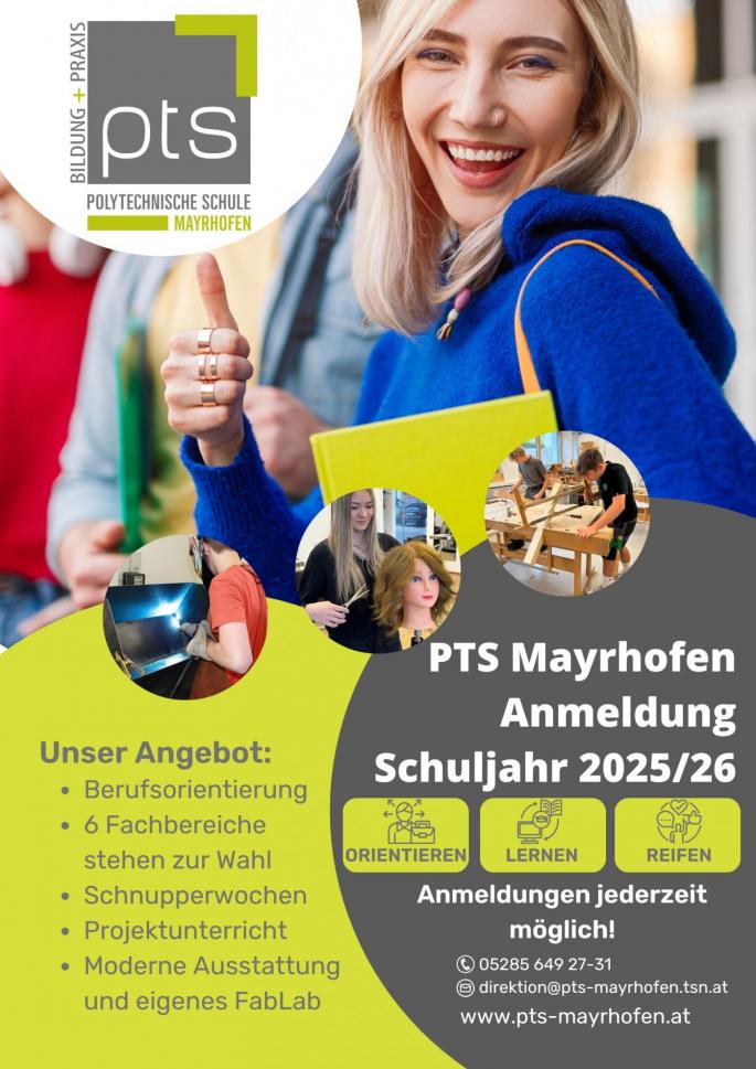 Anmeldung weiterhin möglich!